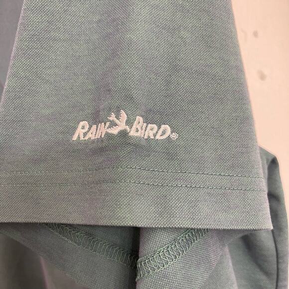 Travis Mathew Short Sleeve Polo Green Sz XL Rain Bird Golf Performance Preppy - Picture 6 of 8